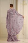 251M4326 V-neck Sleeveless Fit And Flare Lace Dress