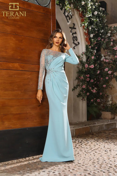 Long Sleeve Mother of the Bride Dresses - Terani Couture Long Sleeve Mother of the Bride Dresses - Terani Couture