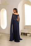 251M4580 Bodycon Off The Shoulder Side Slit Long Dress