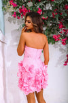 251P4059 Strapless Short Bodycon Prom Dress