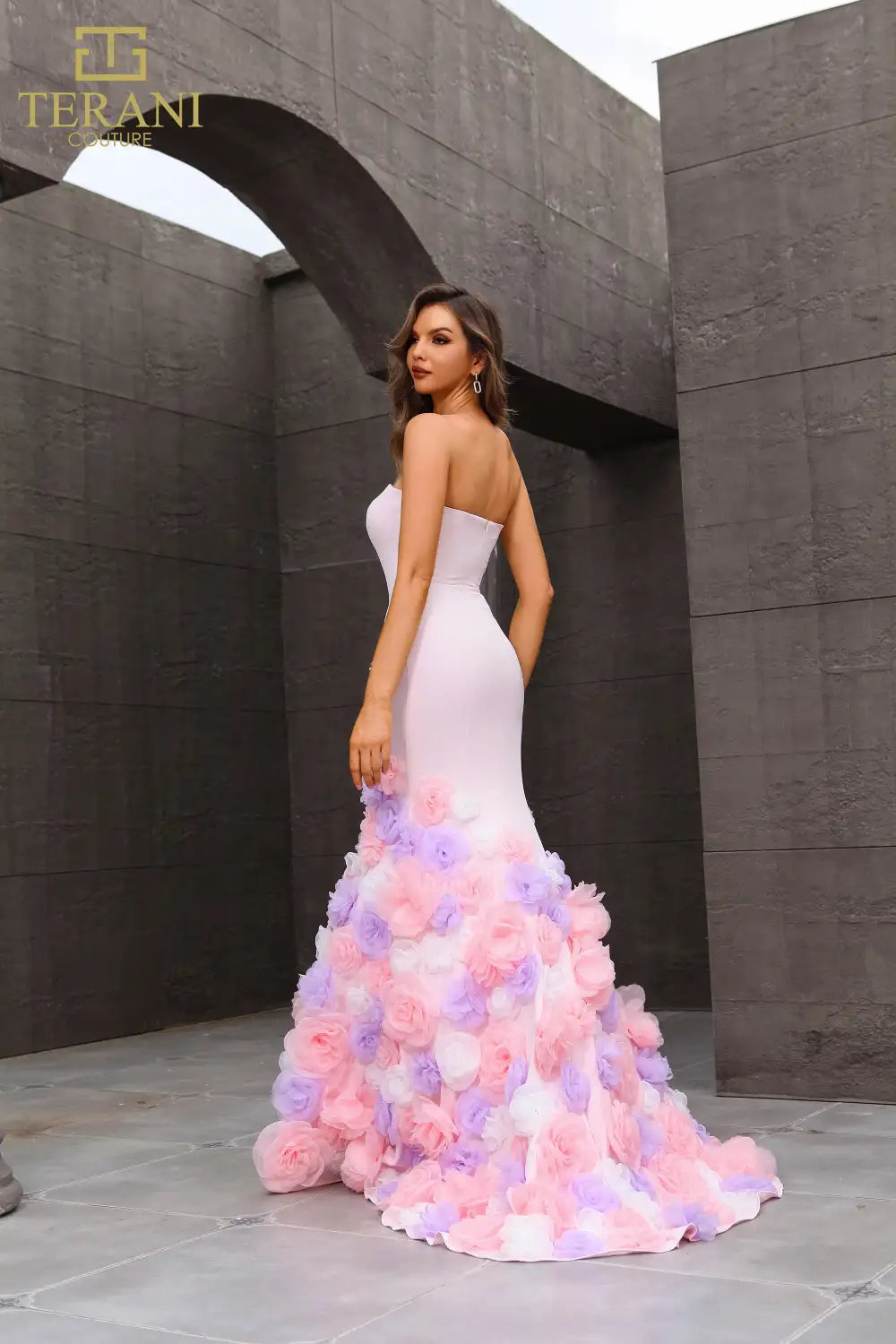 251P4091 Strapless Trumpet Baby Pink Long Prom Dress 251P4091 Strapless Trumpet Baby Pink Long Prom Dress
