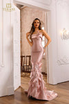 251E4226 Stretch Mikado Sleeveless Bodycon Evening Dress