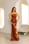 251E4231 Long Sheath Sleeveless Shimmer Dress