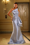 251E4265 Asymmetrical Sleeveless Trumpet Evening Dress