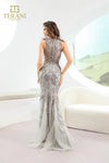 251GL4309 Bodycon Halter Neck Sleeveless Long Pageant Dress