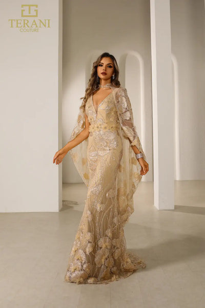 251M4326 V-neck Sleeveless Fit And Flare Lace Dress
