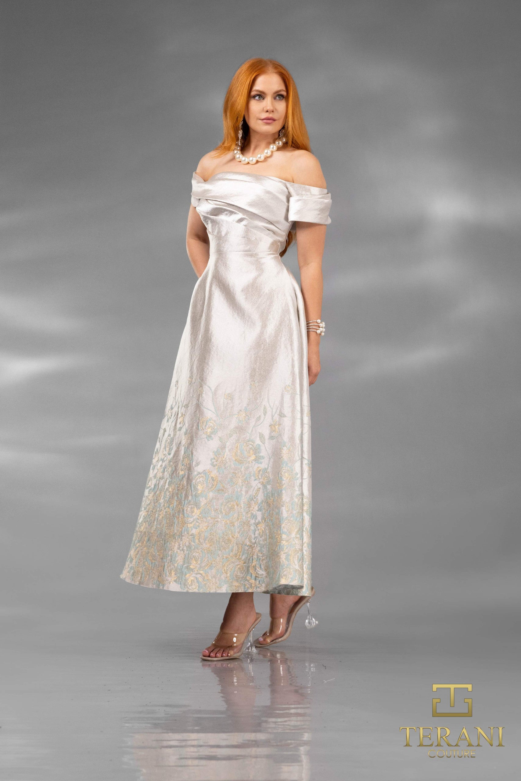 252C5508 - A-line Tee-Length Cocktail Dress