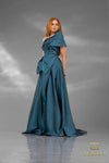 252E5102 - Fit and Flare Long Evening Dress