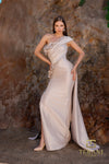252E5116 - Bodycon Long With Overskirt Evening Dress