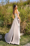 252E5116 - Bodycon Long With Overskirt Evening Dress
