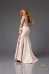 252E5131 Sleevless Stretch Mikado Trumpet Evening Dress