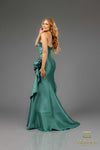 252E5131 Sleevless Stretch Mikado Trumpet Evening Dress