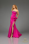 252E5131 Sleevless Stretch Mikado Trumpet Evening Dress