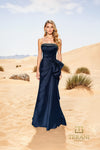 252E5131 Sleevless Stretch Mikado Trumpet Evening Dress