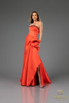 252E5131 Sleevless Stretch Mikado Trumpet Evening Dress