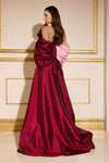 252E5141 - Fit and Flare Long Evening Dress