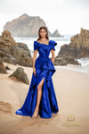 252E5148 - Fit and Flare Long Evening Dress