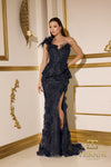252E5149 - Fit and Flare Long Evening Dress