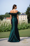 252E5156 - Fit and Flare Long Evening Dress