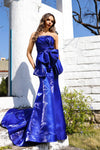 252E5164 - Fit and Flare Long Evening Dress