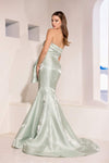 252E5164 - Fit and Flare Long Evening Dress