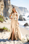 252E5169 - Fit and Flare Long With Overskirt Evening Dress