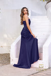 252E5180 - Fit and Flare Long Evening Dress