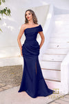 252E5180 - Fit and Flare Long Evening Dress