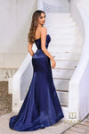 252E5512 - Fit and Flare Long Evening Dress