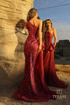 252GL5205 - Bodycon Long Gold Dress