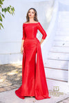 252M5303 - Fit and Flare Long MOB Dress