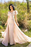 252M5308 - Off Shoulder Long MOB Dress