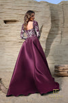 252M5311 - Over Skirt Long MOB Dress