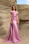 252M5317 - Off Shoulder Long Long MOB Dress
