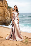 252M5317 - Off Shoulder Long Long MOB Dress