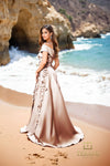 252M5317 - Off Shoulder Long Long MOB Dress