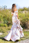252M5318 - Mermaid Off Shoulder Mermaid Long MOB Dress