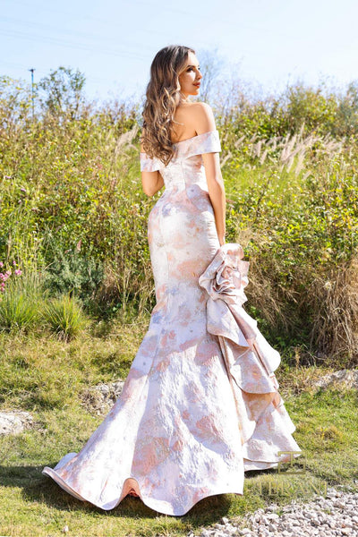 252M5318 - Mermaid Off Shoulder Mermaid Long MOB Dress