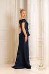 252M5328 - Peplum Skirt  Long MOB Dress