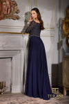 252M5332 - A-line Long MOB Dress
