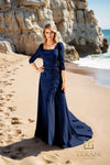 252M5338 - Train Long MOB Dress
