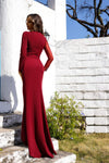 252M5341 - Bodycon Long MOB Dress