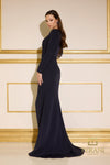 252M5341 - Bodycon Long MOB Dress