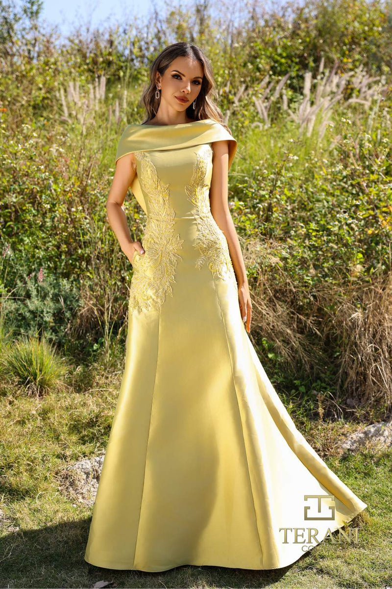 252M5356 - A-line Long MOB Dress