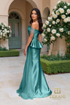 252M5357 - Side Train Long MOB Dress
