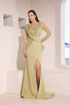 252M5377 - Fit and Flare Long Long Sleeves MOB Dress