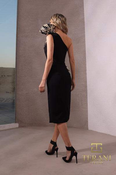 252C5027 - Bodycon Midi Cocktail Dress