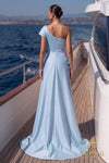 252E5116 - Bodycon Long With Overskirt Evening Dress