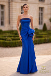 252E5131 Sleevless Stretch Mikado Trumpet Evening Dress
