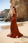 252E5150 - Fit and Flare Long Evening Dress